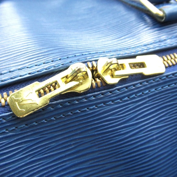 LOUIS VUITTON Blue Epi Leather Keepall 60 Boston Travel Duffel Bag SP0915 - Picture 10 of 15